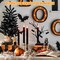 4-Pack Black Flameless Taper Candles – LED Halloween Decor with Remote & Timer, Battery Operated